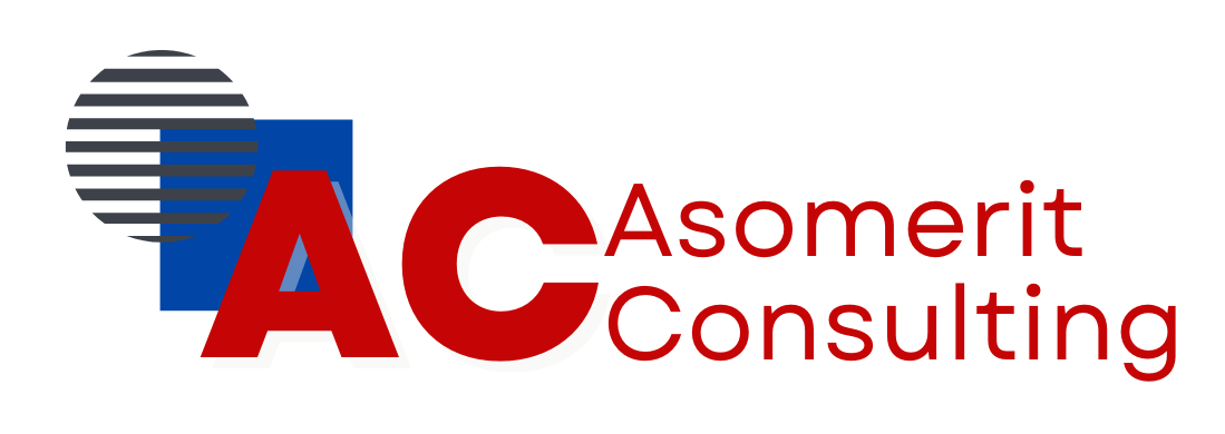 Asomerit Logo with text