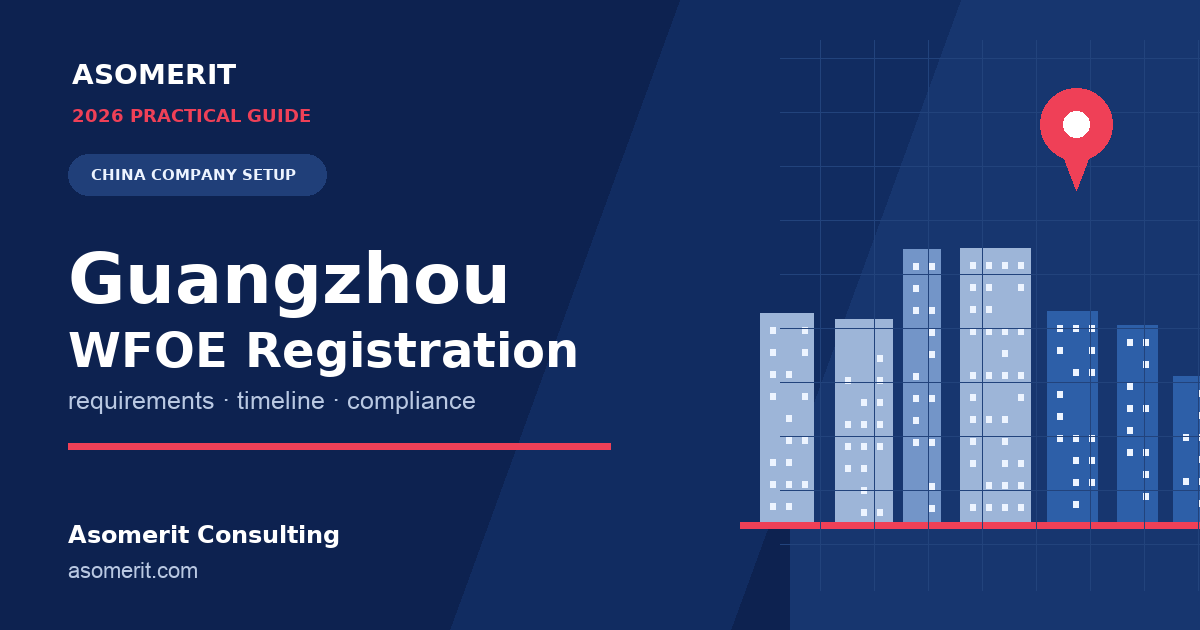 Guangzhou WFOE registration guide for foreign investors setting up in China