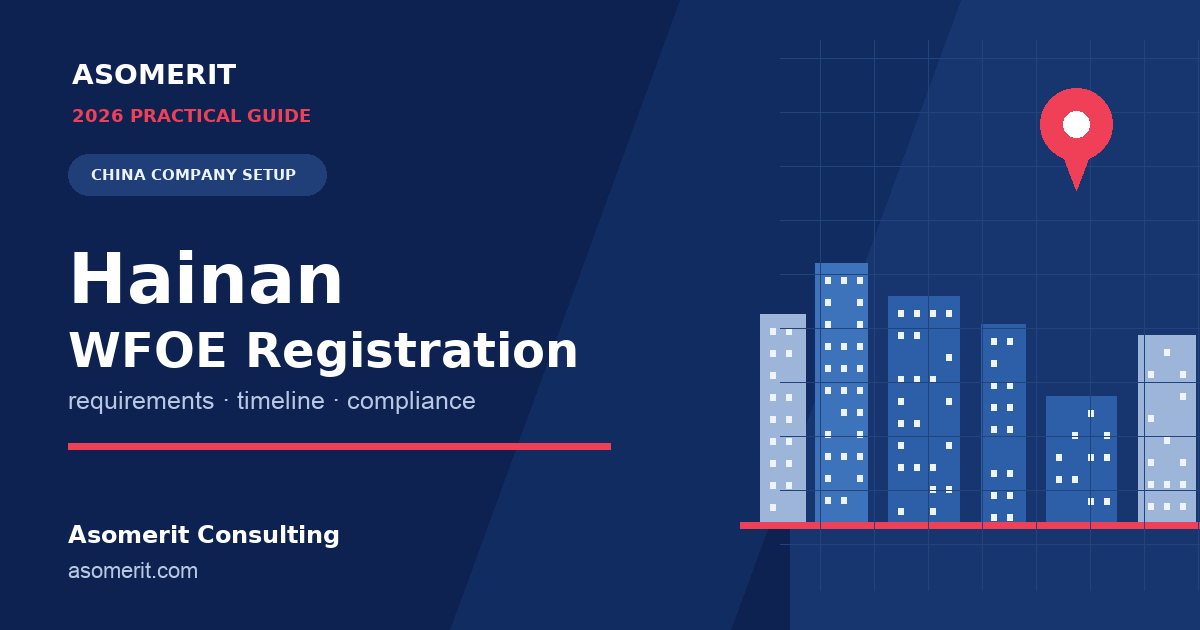 Hainan WFOE registration guide for foreign investors setting up in China