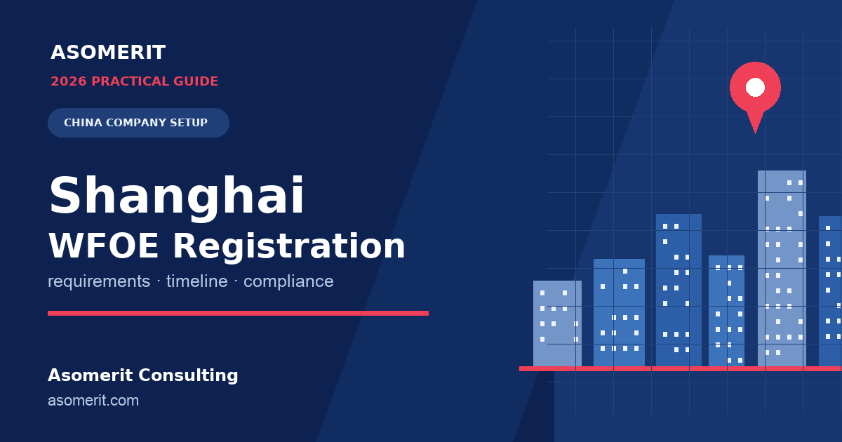 Shanghai WFOE registration guide for foreign investors setting up in China