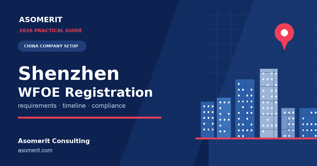 Shenzhen WFOE registration guide for foreign investors setting up in China