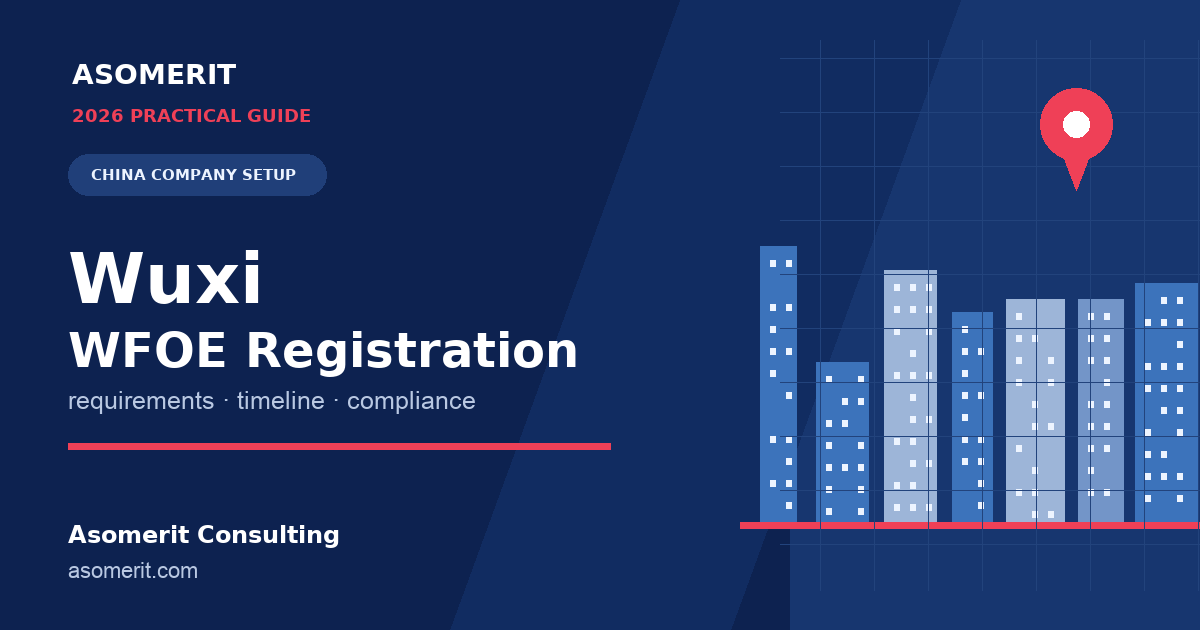 Wuxi WFOE registration guide for foreign investors setting up in China