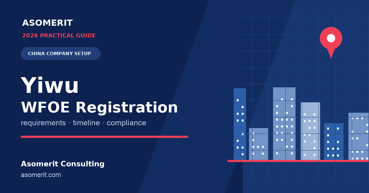 Yiwu WFOE registration guide for foreign investors setting up in China