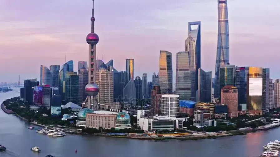 Shanghai business district skyline for China company registration support